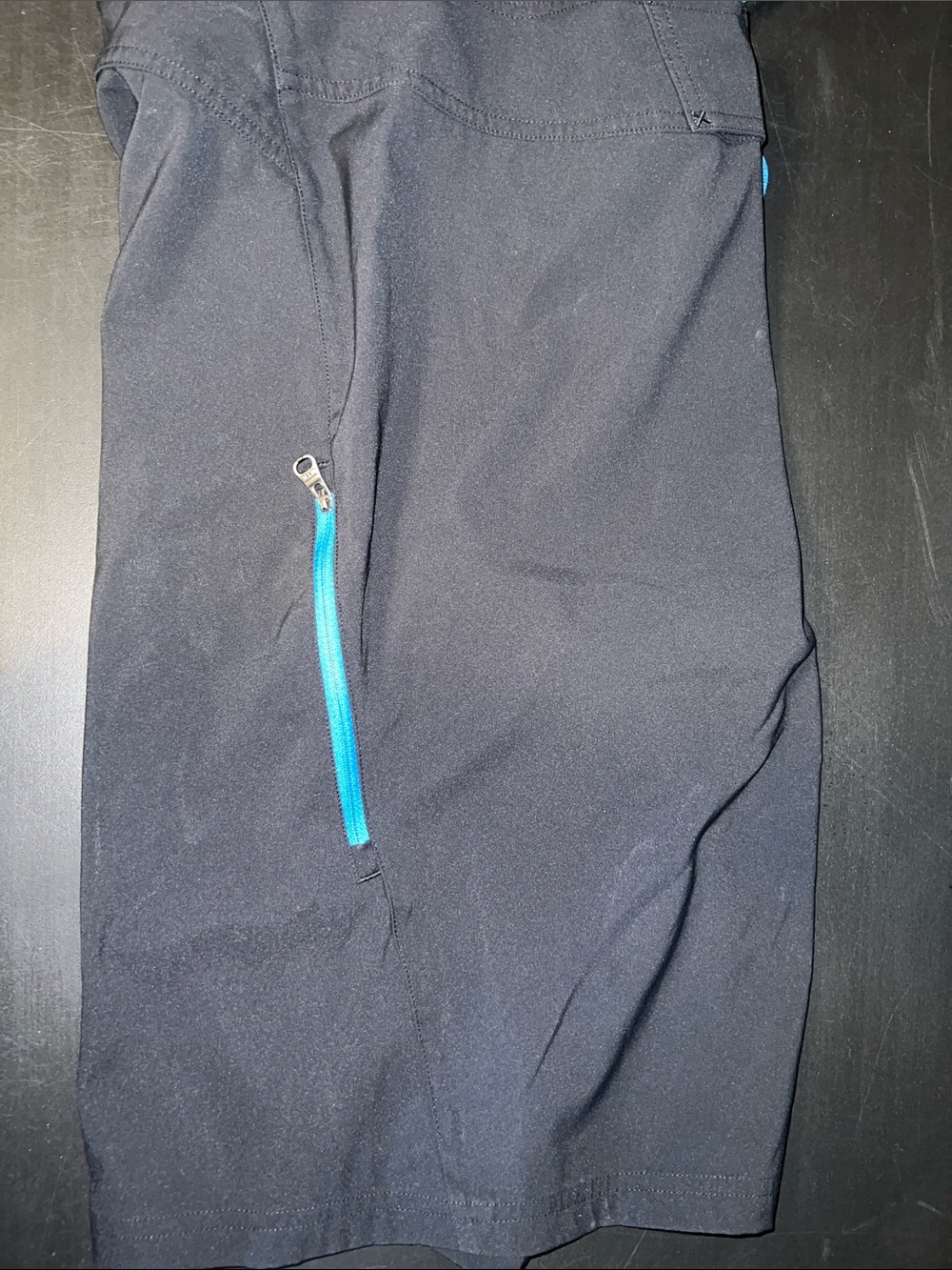 Under Armour Black Swim/Board Shorts with Blue Drawstring - Picture 4 of 5